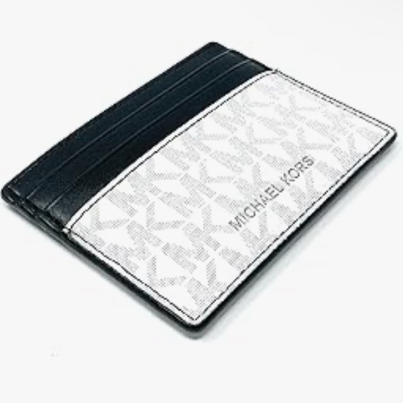 Michael Kors Black and White Card Holder ❤️NEW❤️ - Picture 2 of 4